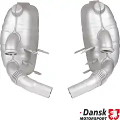 EKSOS POTTER 996 2 STK SPORT  potter som er TUV GODKJENT -original utseende og veldig lik originla lyd .Fordi det er laget i rustfritt st&aring;l er lyden litt skarpere og sporty ,men ikke s&aring; h&oslash;y som EXP anlegget .