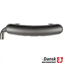 Sportsbakpotte 2 inn og 1 ut,med Ø70 mm eksosrør.Stål Med TÜV/EEC godkjent i stål sort