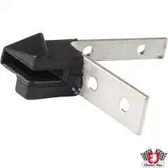 Vent window frame connection, left