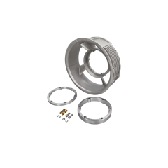 Viftehus 911 i Aluminium EPS 1984-89  Porsche til 245mm vifte og 90 amp dynamo